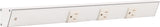 Task Lighting APT18-3W-P-WT-L 18" APT Series Slim Angle Power Strip, Left Entry, White Finish, White Receptacles