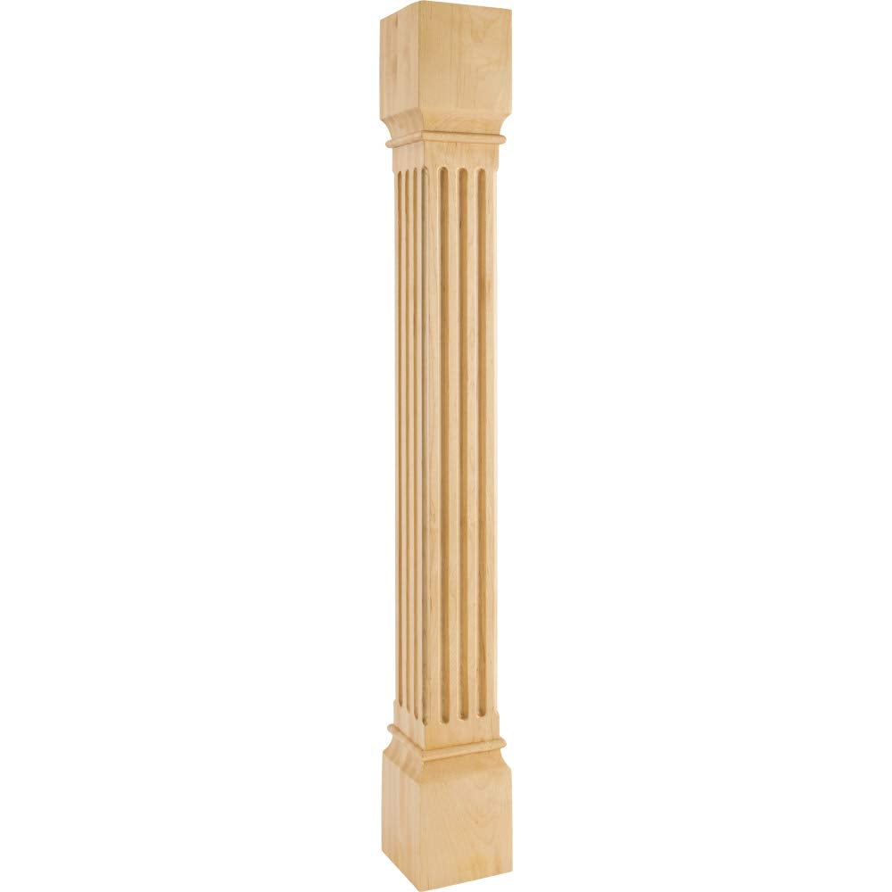 Hardware Resources P27-5-42-ALD 5" W x 5" D x 42" H Alder Fluted Post
