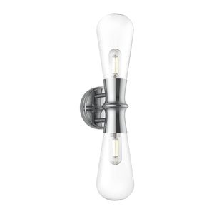 Alora WV464002CH MARCEL 2 HEAD 5" WALL VANITY CHROME E26 60WX2