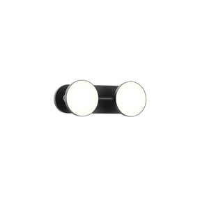 Kuzco VL72213-BK NOVEL 13" TWO HEAD VANITY 15W 120VAC WITH LED DRIVER 3000K 90CRI