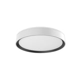 Kuzco FM43916-WH/BK ESSEX 16" FLUSH MOUNT WHITE OUTER BLACK INNER 31W 120VAC LED 3000K 90CRI