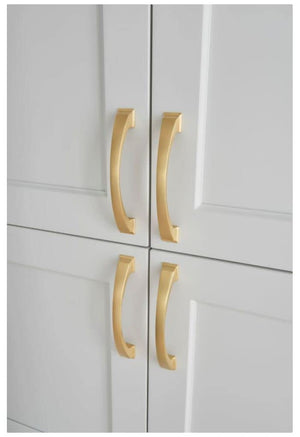 Jeffrey Alexander 944-192BNBDL 192 mm Center-to-Center Brushed Pewter Arched Roman Cabinet Pull