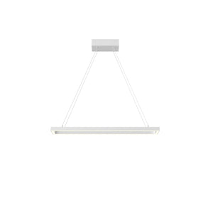 Kuzco PD88530-WH PIAZZA RECTANGULAR 30" PENDANT WH TEXTURED DOWN ONLY 930 TRIAC 120 39W