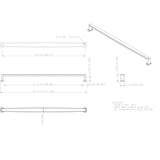 Jeffrey Alexander 171-18SBZ 18" Center-to-Center Satin Bronze Richard Appliance Handle