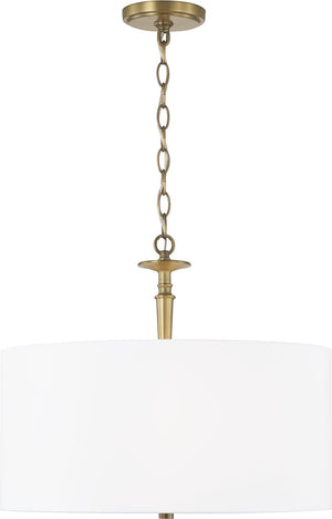 Capital Lighting 342631AD Abbie 3 Light Pendant Aged Brass