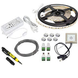 Task Lighting L-VTDK-16-50 16 ft 225 Lumens Per Foot Vivid Touch Dimmer Switch Tape Light Kit, 5000K Daylight White