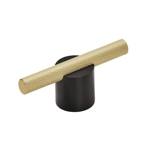 Amerock Cabinet Pull Matte Black/Matte Gold 5/8 inch (16 mm) Center to Center Transcendent 1 Pack Drawer Pull Drawer Handle Cabinet Hardware