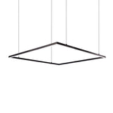 Kuzco PD88172-BK PIAZZA 72" PENDANT BK TEXTURED DOWN ONLY DUO CANOPY 930 TRIAC 120 162W