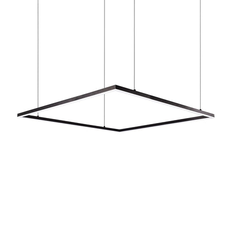 Kuzco PD88172-BK PIAZZA 72" PENDANT BK TEXTURED DOWN ONLY DUO CANOPY 930 TRIAC 120 162W