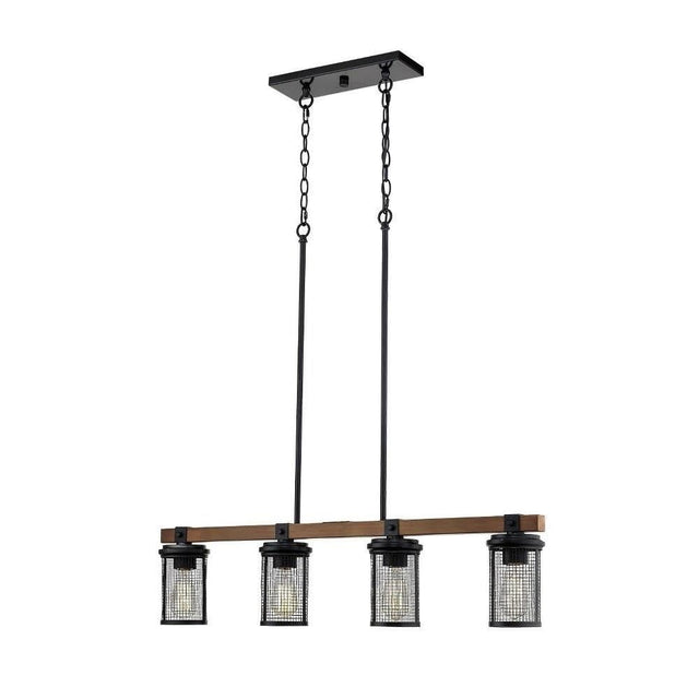 Millennium Lighting 3524-MB/WG Mesa 4 Light 32" Wide Linear Chandelier