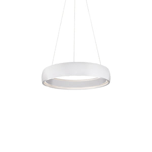 Kuzco PD22723-WH HALO 23" PD White 120V TRIAC/ELV LED 3000K 90CRI 62W