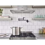 Gerber D205057BS Satin Black Opulence Wall Mount Pot Filler