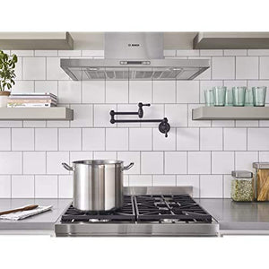 Gerber D205057BS Satin Black Opulence Wall Mount Pot Filler