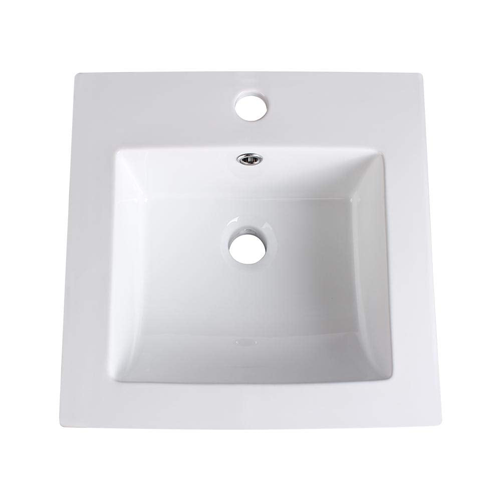 Fresca FVS8118WH Fresca Allier 16" White Integrated Sink / Countertop