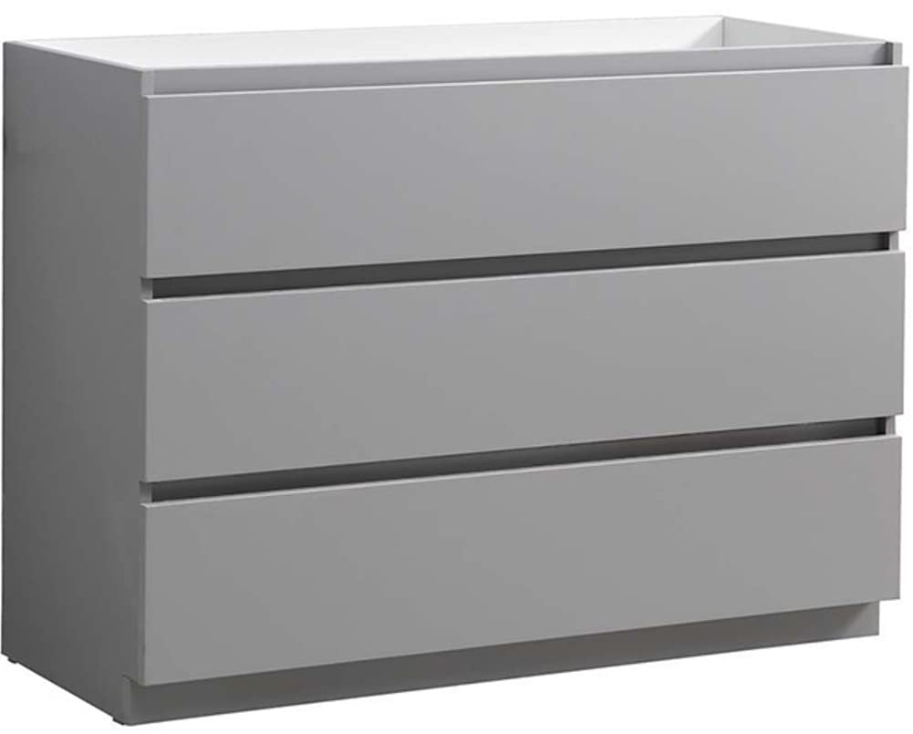 Fresca FCB9348GR Fresca Lazzaro 48" Gray Free Standing Modern Bathroom Cabinet