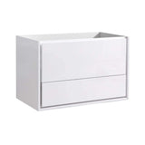 Fresca FCB9236WH Fresca Catania 36" Glossy White Wall Hung Modern Bathroom Cabinet