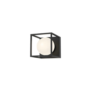 Alora VL519106MBOP AMELIA 6" VL MATTE BLACK OPAL GLASS 1X60W E26