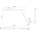 Alora WV316601UBMS ASTRID 1 LIGHT WALL VANITY LED URBAN BRONZE W/ METAL SHADE 4W 120VAC WITH LED DRIVER 2700K 90CRI