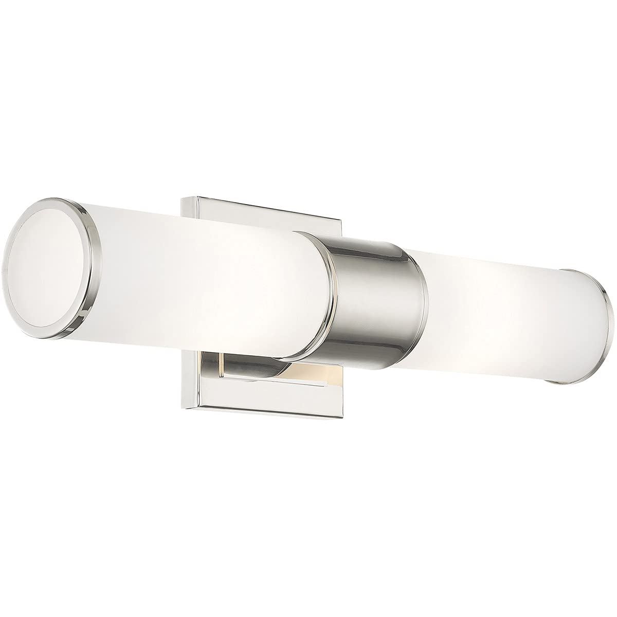 Livex 52122-35 Transitional Two Wall Sconce/Bath Light from Weston Collection in Polished Nickel Finish
