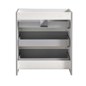 Fresca FCB9330HA Fresca Lazzaro 30" Glossy Ash Gray Free Standing Modern Bathroom Cabinet