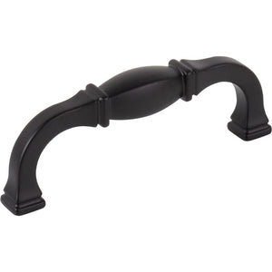 Jeffrey Alexander 278-96MB 96 mm Center-to-Center Matte Black Audrey Cabinet Pull