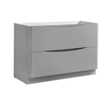 Fresca FCB9148WH-D Fresca Tuscany 48" Glossy White Free Standing Double Sink Modern Bathroom Cabinet