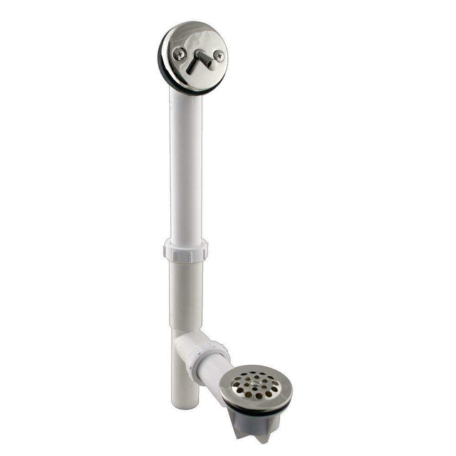 Gerber G0041510 Chrome Classics Pvc Trip Lever Drain for Standard Tub