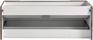 Fresca FCB9048RW-D Fresca Tuscany 48" Rosewood Wall Hung Double Sink Modern Bathroom Cabinet