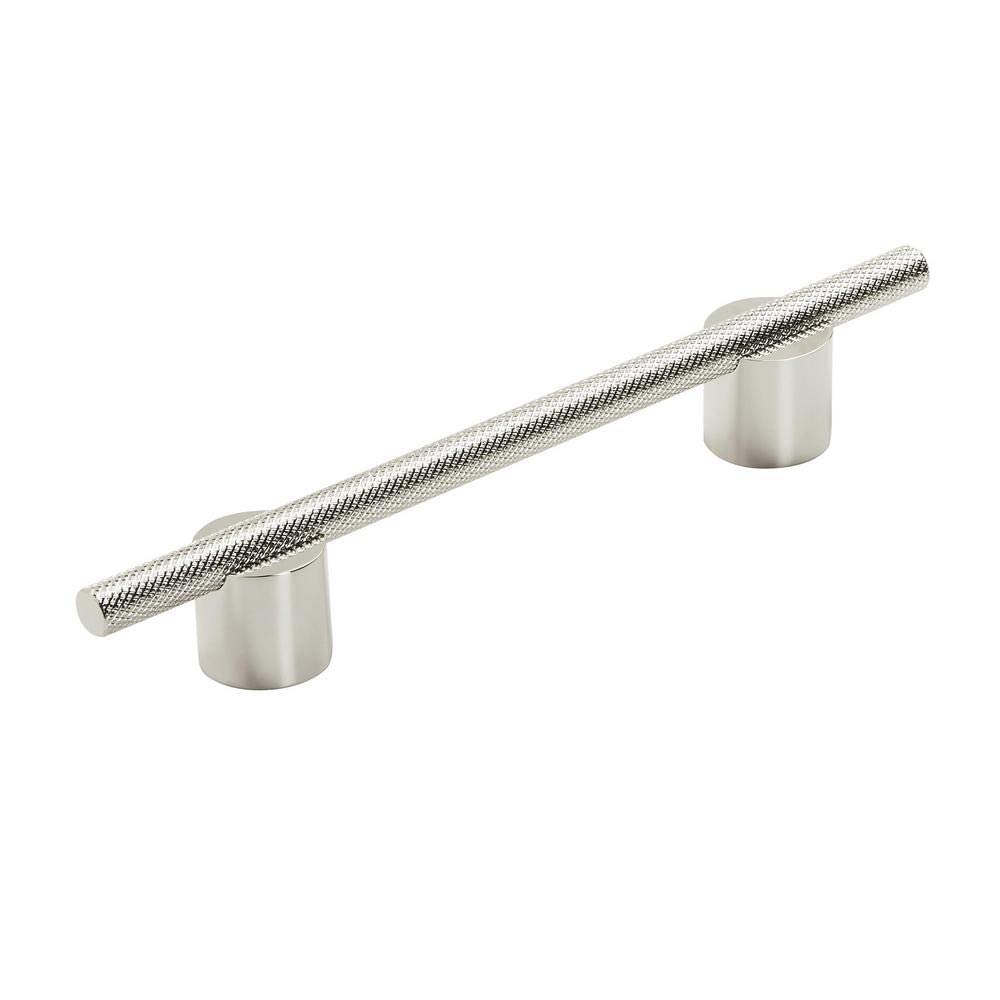 Amerock Cabinet Pull Polished Nickel 5-1/16 inch (128 mm) Center to Center Transcendent 1 Pack Drawer Pull Drawer Handle Cabinet Hardware