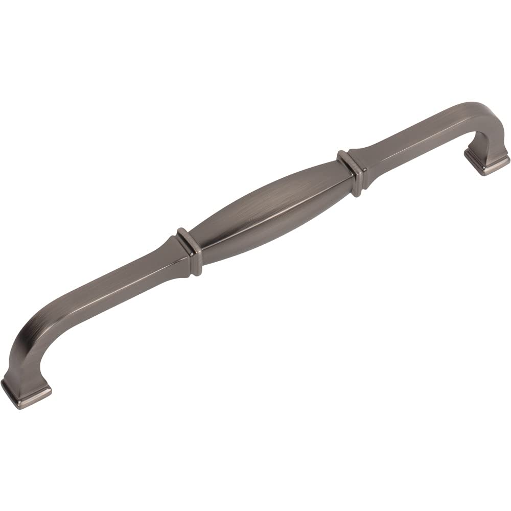 Jeffrey Alexander 278-192BNBDL 192 mm Center-to-Center Brushed Pewter Audrey Cabinet Pull