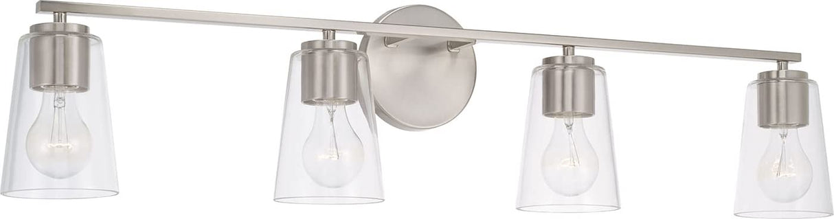 Capital Lighting 148641BN-537 Portman 4 Light Vanity Brushed Nickel