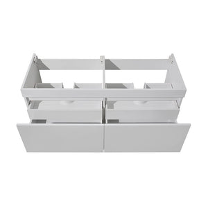 Fresca FCB8012GO Fresca Mezzo 48" Gray Oak Wall Hung Double Sink Modern Bathroom Cabinet