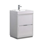 Fresca FCB8424WH-I Fresca Valencia 24" Glossy White Free Standing Modern Bathroom Vanity