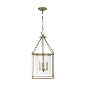 Capital Lighting 532843AD Cooper 4 Light Pendant Aged Brass