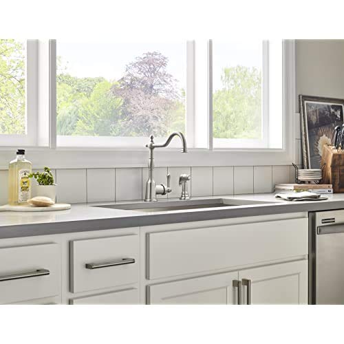 Gerber D401157SS Stainless Steel Opulence Single Handle Kitchen Faucet