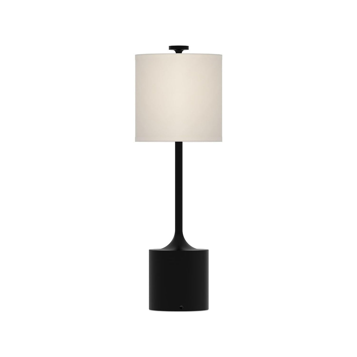 Alora TL418726MBIL ISSA 26" TABLE LAMP MATTE BLACK IVORY LINEN 96" WIRE ON/OFF SWITCH E26 60W