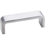Elements 193-3BC 3" Center-to-Center Brushed Chrome Square Asher Cabinet Pull