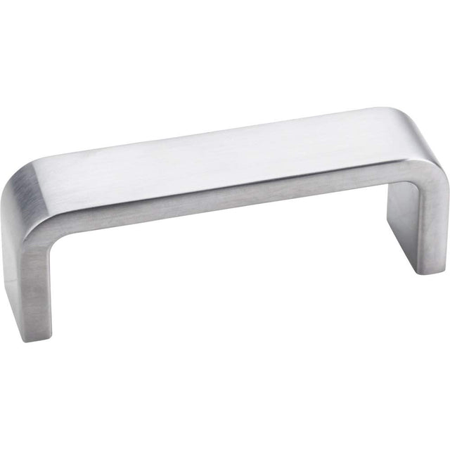 Elements 193-3BC 3" Center-to-Center Brushed Chrome Square Asher Cabinet Pull