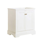 Fresca FCB2430WHM Fresca Windsor 30" Matte White Traditional Bathroom Cabinet