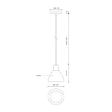 Kuzco PD1706-WH CHROMA 6" PD White 120V ELV LED 3000K 90CRI 9W