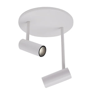 Kuzco SF15002-WH DOWNEY 2" Double SF White 120V TRIAC/ELV LED 3000K 90CRI 6W
