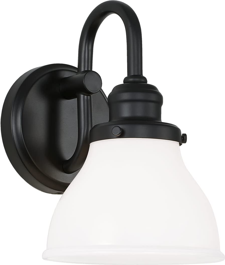 Capital Lighting 8301MB-128 Baxter 1 Light Sconce Matte Black