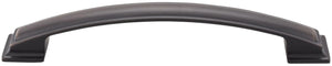 Jeffrey Alexander 435-160MB 160 mm Center-to-Center Matte Black Square Annadale Cabinet Pull