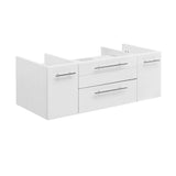 Fresca FCB6142WH-VSL Fresca Lucera 42" White Wall Hung Vessel Sink Modern Bathroom Cabinet