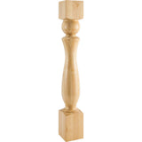 Hardware Resources P81-5-ALD 5" W x 5" D x 35-1/2" H Alder Sphere Turned Post