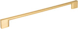 Jeffrey Alexander 635-256BG 256 mm Center-to-Center Brushed Gold Square Sutton Cabinet Bar Pull