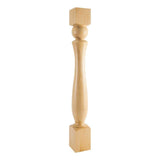 Hardware Resources P81-5-42-ALD 5" W x 5" D x 42" H Alder Sphere Turned Post