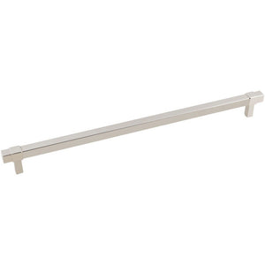 Jeffrey Alexander 293-305NI 305 mm Center-to-Center Polished Nickel Square Zane Cabinet Pull
