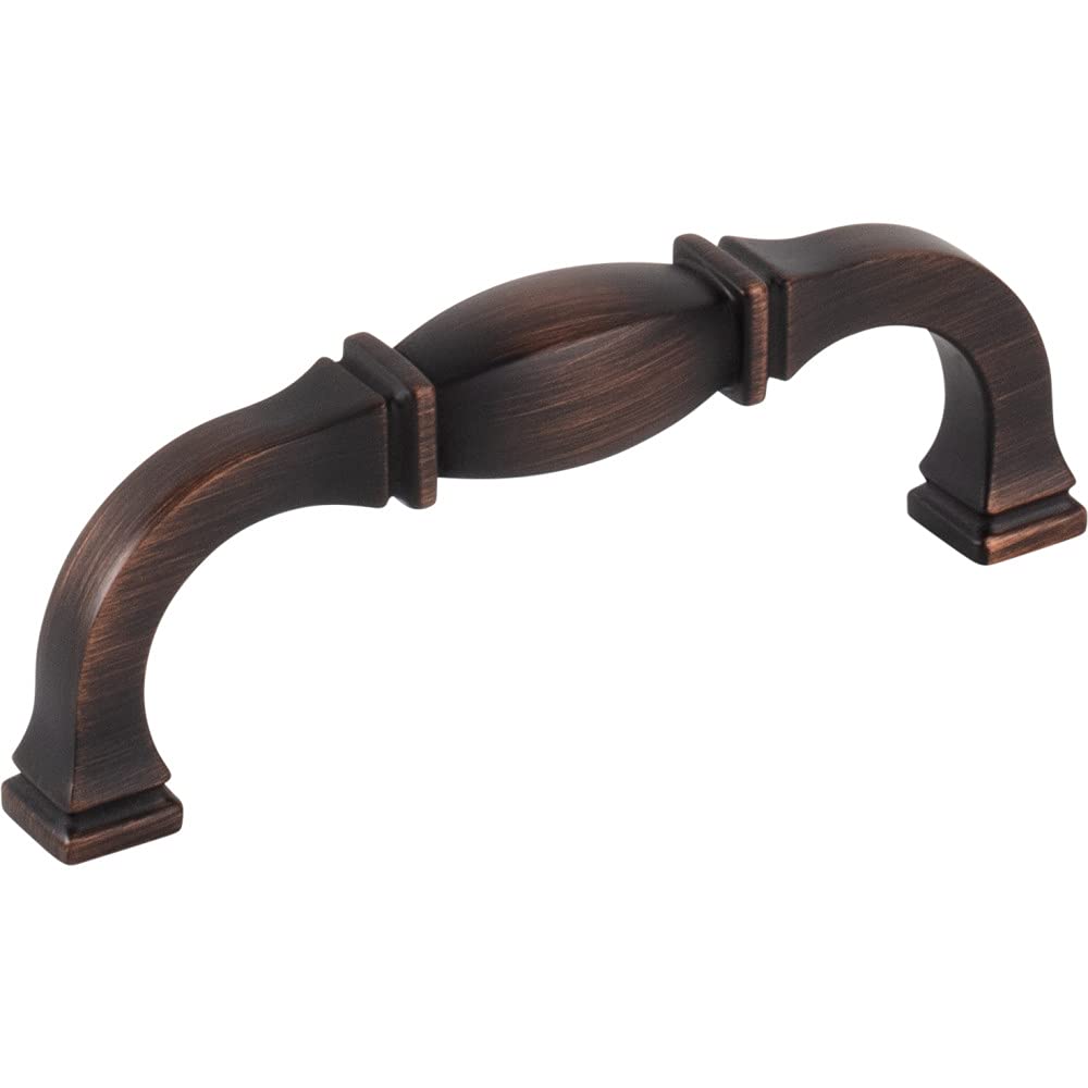 Jeffrey Alexander 278-96DBAC 96 mm Center-to-Center Brushed Oil Rubbed Bronze Audrey Cabinet Pull