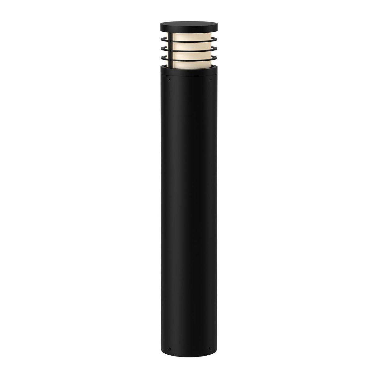 Kuzco EB47837-BK BLAINE 37" EXTERIOR BOLLARD TEXTURED BLACK 120-277V TRIAC/ELV LED 3000K 80CRI 24W